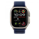 Apple Trail Loop blu [49 mm] - M/L - Titanio naturale (APPLE WATCH 49 BLUE N TI TL M/L)