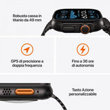 APPLE WATCH ULTRA 2 GPS + CELLULAR 4G 49MM CASSA IN TITANIO NATURALE CINTURINO LOOP MILANESE TITANIO NATURALE - M