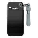 Verbatim Pocket SSD 2 TB USB tipo-C 3.2 Gen 2 [3.1 Gen 2] Nero, Grigio (Verbatim Pocket SSD USB 3.2 G2 2TB Grey)