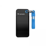 Verbatim Pocket SSD 2 TB USB tipo-C 3.2 Gen 2 [3.1 Gen 2] Nero, Blu (Verbatim Pocket SSD USB 3.2 G2 2TB Blue)