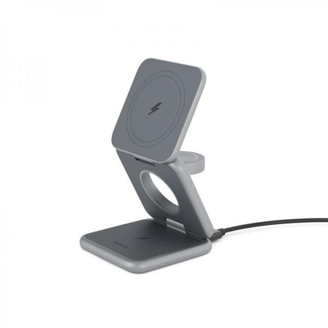 Epico 9915111900091 Caricabatterie per dispositivi mobili Cuffie, Smartphone, Orologio intelligente Grigio USB Carica wireless Interno