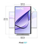 MON 27 IPS DEISGNED FOR MAC MM BENQ MA270U 4K UHD USBC HDMI PIVOT