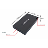 Verbatim 32030 unit esterna a stato solido 512 GB USB tipo-C USB 3.2 Gen 2x2 Grigio (Verbatim Metal Mini SSD USBC 3 G2 512GB)