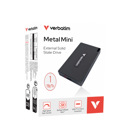 Verbatim 32031 unità esterna a stato solido 1 TB USB tipo-C USB 3.2 Gen 2x2 Grigio