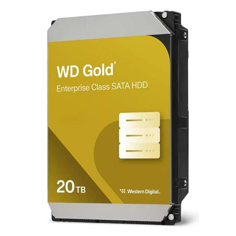WESTERN DIGITAL GOLD WD203KRYZ HDD 20 TB INTERNO 3.5" SATA 6Gb/s BUFFER: 512 MB 7.200rpm
