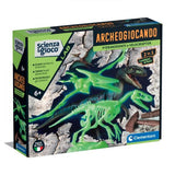 CLEMENTONI SCIENZA E GIOCO ARCHEOGIOCANDO PTERANOD E VELOCIRAPTOR KIT FOSSILI DA SCAVARE