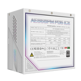 GIGABYTE AORUS ELITE P850W ICE Alimentatore - PCIe 5.0, 80 PLUS Platinum, Design completamente modulare, Ventola da 120 mm, Compatibile con ATX 3.0, Spina EU