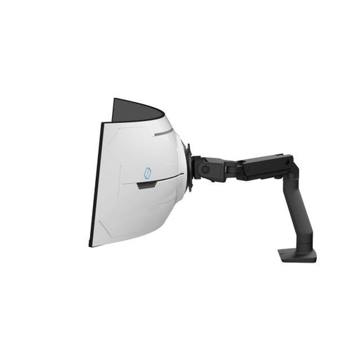 Ergotron HX Series HX ARM WITH VERY HEAVY DUTY PIVOT DESK 144,8 cm [57] Scrivania Nero (Ergotron HX - Kit montaggio [braccio snodato] - Tecnologia a Forza Costante - per display curvo LCD - per scher