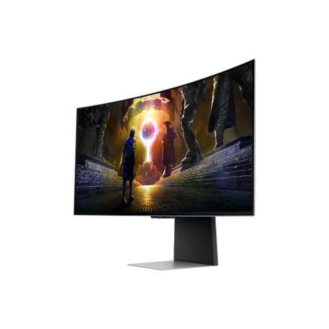 Samsung S34DG850SU Monitor PC 86,4 cm [34] 3440 x 1440 Pixel UltraWide Quad HD OLED Argento (SAMSUNG 34IN ODYSSEY OLED G85SD)