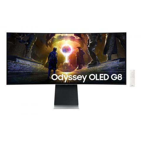 Samsung S34DG850SU Monitor PC 86,4 cm [34] 3440 x 1440 Pixel UltraWide Quad HD OLED Argento (SAMSUNG 34IN ODYSSEY OLED G85SD)