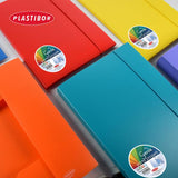 PLASTIBOR GARDA 30 CARTELLE CON ELASTICO IN PP 3 LEMBI 265X350 mm DORSO 3 CM ROSSO