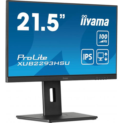 iiyama ProLite XUB2293HSU-B7 Monitor PC 54,6 cm [21.5] 1920 x 1080 Pixel Full HD LED Nero (iiyama ProLite XUB2293HSU-B7 - Monitor a LED - 21.5 - 1920 x 1080 Full HD [1080p] @ 100 Hz - IPS - 300 cd/m?
