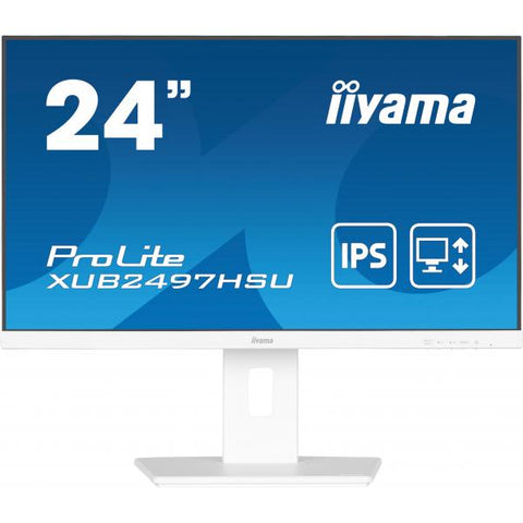 iiyama ProLite XUB2497HSU-W2 Monitor PC 60,5 cm [23.8] 1920 x 1080 Pixel Full HD LED Bianco (iiyama ProLite XUB2497HSU-W2 computer monitor 60.5 cm [23.8'] 1920 x 1080 pixels Full HD LED White)