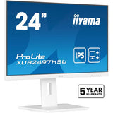 iiyama ProLite XUB2497HSU-W2 Monitor PC 60,5 cm [23.8] 1920 x 1080 Pixel Full HD LED Bianco (iiyama ProLite XUB2497HSU-W2 computer monitor 60.5 cm [23.8'] 1920 x 1080 pixels Full HD LED White)