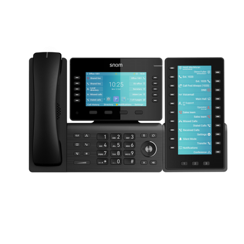 Snom D8C, Smartphone, Kabelloses Mobilteil, Freisprecheinrichtung, Anrufer-Identifikation, Schwarz