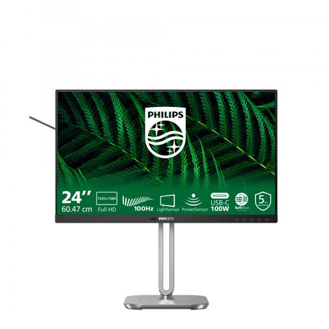 Philips 5000 series 24B2G5301/00 Monitor PC 60,5 cm [23.8] 1920 x 1080 Pixel Full HD LCD Nero (Philips 24B2G5301 - 5000 Series - monitor a LED - USB - 24 - 1920 x 1080 Full HD [1080p] @ 100 Hz - IPS