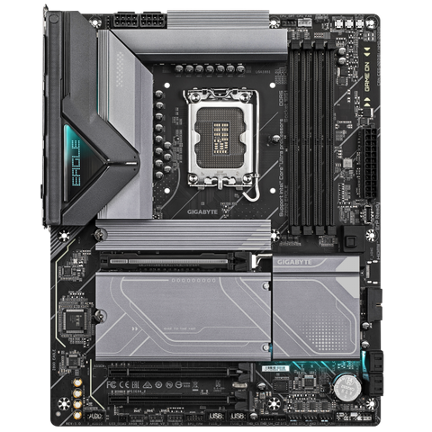 GIGABYTE Z890 EAGLE Scheda Madre - Supporta CPU Intel Core Ultra (Serie 2), VRM a 14+1+2 fasi, fino a 8800MHz DDR5 (OC), 1x PCIe 5.0 M.2 + 3x PCIe 4.0 M.2, LAN 2,5GbE, USB4