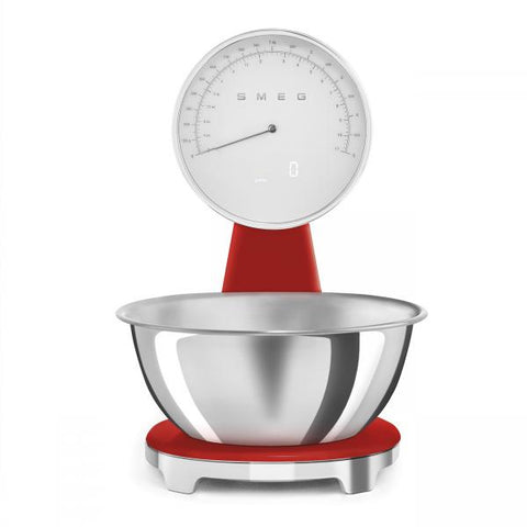 Smeg Bilancia da cucina 50's Style  Rosso LUCIDO - KSF01RDWW