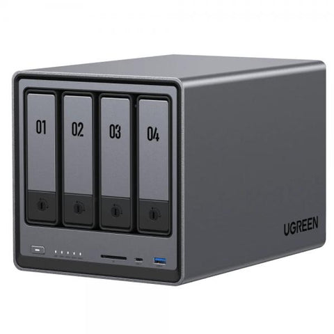 Ugreen NASync DXP4800 NAS Compatta N100 8 GB DDR5 0 TB UGOS Pro Nero