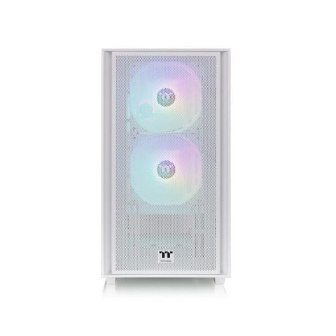 THERMALTAKE VERSA H16 TG ARGB MICRO TOWER FONTALE A RETE PANNELLO LATERALE IN VETRO TEMPERATO 3 VENTOLE ARGB 120mm SNOW WHITE