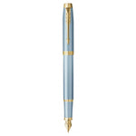 PARKER IM RITUAL GREEN PENNA ROLLER STILOGRAFICA PUNTA M FUSTO TURCHESE VERDE PUNTALE DORATO INCHIOSTRO BLU CONFEZIONE RGALO