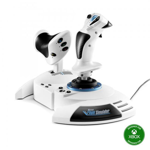 Thrustmaster T.Flight Hotas One Microsoft Flight Simulator Edition Nero, Bianco USB Joystick + leva di controllo del motore Analogico/Digitale PC, Xbox One, Xbox One S, Xbox One X (Thrustmaster T.Fli