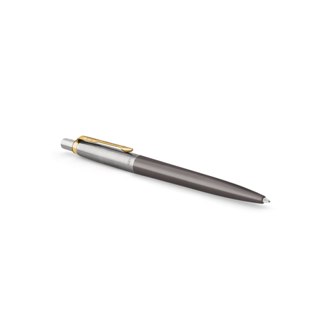 PARKER JOTTER PENNA A SFERA TRATTO 1 MM FUSTO LACCATO GRIGIO PENNINO DORATO INCHIOSRTO BLU CONFEZIONE REGALO