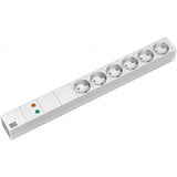 Bachmann 5x Schuko, 2m prolunghe e multiple 6 presa(e) AC Grigio