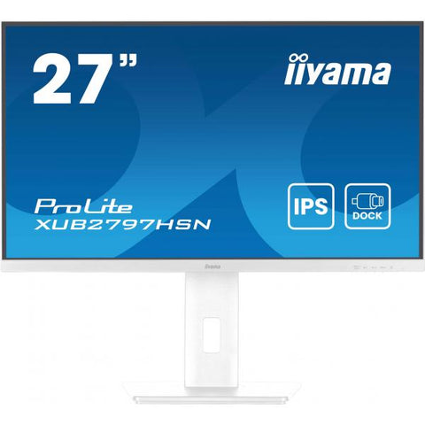 iiyama ProLite XUB2797HSN-W2 Monitor PC 68,6 cm (27") 1920 x 1080 Pixel Full HD LED Bianco