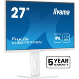 iiyama ProLite XUB2797HSN-W2 Monitor PC 68,6 cm [27] 1920 x 1080 Pixel Full HD LED Bianco (27 ProLite XUB2797HSN-W2 - 27 IPS technology panel with USB-C dock and RJ45 [LAN])