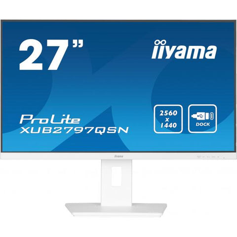 iiyama G-MASTER XUB2797QSN-W2 Monitor PC 68,6 cm (27") 2560 x 1440 Pixel 4K Ultra HD LED Bianco