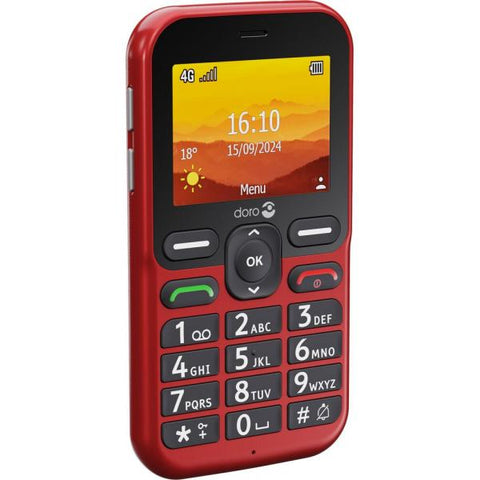 Doro Leva L11 6,1 cm [2.4] 118 g Rosso Telefono cellulare basico (DORO funktionstelefon - 17 MB - GSM)