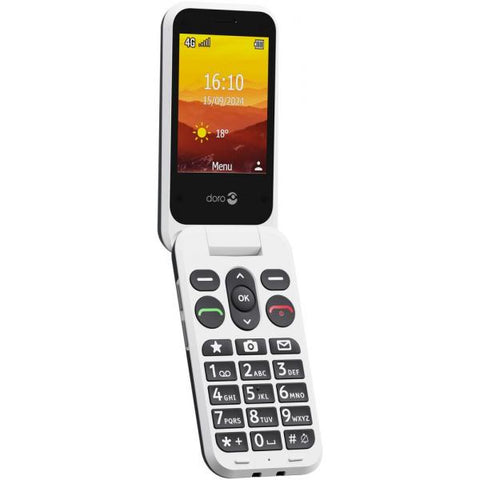 Doro Leva L31 7,11 cm [2.8] 142,7 g Nero, Bianco Telefono cellulare basico (DORO funktionstelefon - 17 MB - GSM)