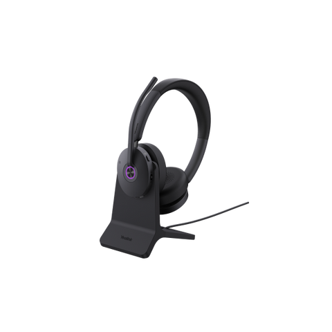 Yealink BH74 + Stand Teams USB-C/A Auricolare Wireless A Padiglione Ufficio USB Type-C / USB Type-A Bluetooth Base di ricarica Nero