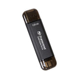 Transcend ESD310C Tecnologia Thunderbolt 128 GB USB Type-A / USB Type-C USB 3.2 Gen 2x2 Nero (Esd310C Thunderbolt - Technology 128 Gb Usb Type-A - / Usb Type-C Usb 3.2 Gen 2X2 Black - Warranty: 12M)