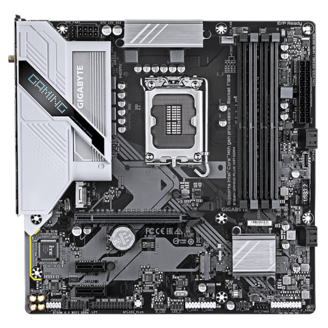 GIGABYTE B760M GAMING PLUS WIFI DDR4 Scheda madre - Supporta CPU Intel Core di 14a generazione, VRM a 4+1+1 fasi, fino a 5333 MHz DDR4 (OC), 2xPCIe 4.0 M.2, Wi-Fi 6, LAN 1 GbE, USB 3.2 Gen 1