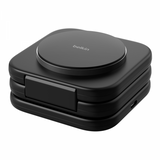 Belkin BoostCharge Pro Cuffie, Smartphone, Orologio intelligente Nero USB Carica wireless Ricarica rapida Interno (3 IN 1 TRAVEL CHARGING PAD)