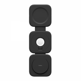 Belkin BoostCharge Pro Cuffie, Smartphone, Orologio intelligente Nero USB Carica wireless Ricarica rapida Interno (3 IN 1 TRAVEL CHARGING PAD)