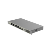 24-Port Gigabit L2 Managed POE Switch 24 Gigabit RJ45 POE/POE+ Ports 4 SFP Slots 370W PoE power budget 19-inch Rack-mountable Stell Case