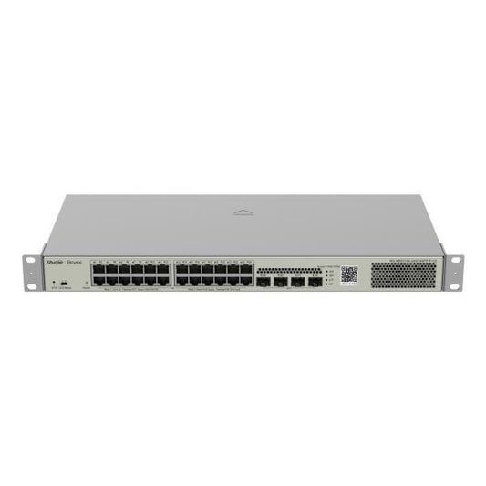 24-Port Gigabit L2 Managed POE Switch 24 Gigabit RJ45 POE/POE+ Ports 4 SFP Slots 370W PoE power budget 19-inch Rack-mountable Stell Case