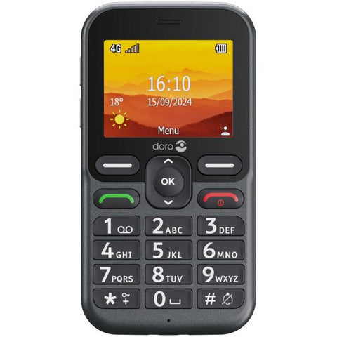 Doro Leva L10 6,1 cm [2.4] 118,9 g Grafite Telefono per anziani (LEVA 10 GRAPHITE - 2.4IN LTE)