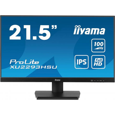 iiyama ProLite XU2293HSU-B7 Monitor PC 54,6 cm [21.5] 1920 x 1080 Pixel Full HD LED Nero (iiyama PROLITE XU2293HSU-B7 22 inch IPS Monitor, Full HD, 1ms, USB Hubx2, HDMI, DisplayPort, Freesync, 100Hz,
