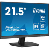 iiyama ProLite XU2293HSU-B7 Monitor PC 54,6 cm [21.5] 1920 x 1080 Pixel Full HD LED Nero (iiyama PROLITE XU2293HSU-B7 22 inch IPS Monitor, Full HD, 1ms, USB Hubx2, HDMI, DisplayPort, Freesync, 100Hz,