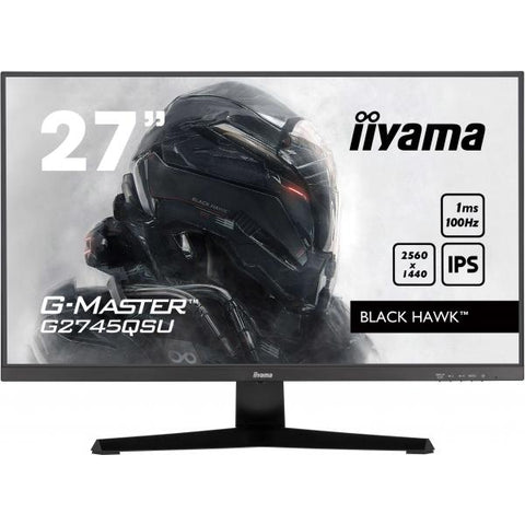iiyama G-MASTER G2745QSU-B2 Monitor PC 68,6 cm [27] 2560 x 1440 Pixel Wide Quad HD LED Nero (27IN G-MASTER BLACK HAWK IPS - PANEL 2560X1440100HZ 1MS 300CD/M)