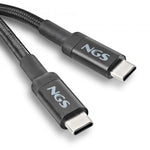 NGS Cavo Usb-C a Type-C Ricarica Rapida 65w 2m Nero
