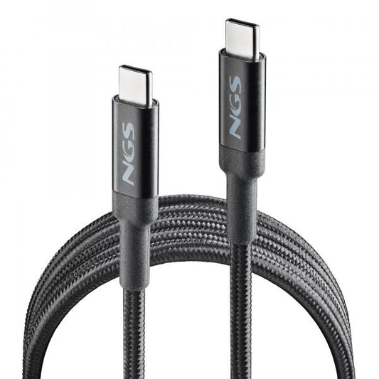 NGS Cavo Usb-C a Type-C Ricarica Rapida 65w 2m Nero