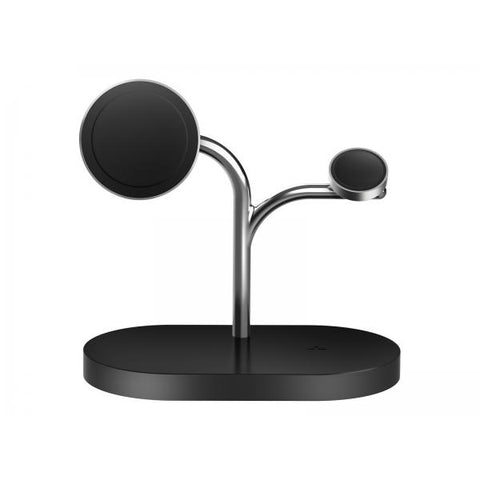 Samsung GP-PWU024WIABW Caricabatterie per dispositivi mobili Auricolare, Smartphone, Orologio intelligente Nero, Argento USB Carica wireless Interno