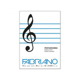 FABRIANO QUADERNO MUSICA PENTAGRAMMATO 210X297 mm 16 FOGLI BIANCO CONF 10 Pz.