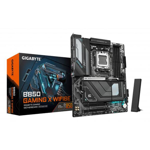 GIGABYTE B850 GAMING X WIFI6E Scheda Madre - CPU AMD Ryzen Serie 9000, VRM digitale 12+2+2 fasi, fino a 8200MHz DDR5 [OC], 1xPCIe 5.0 + 2xPCIe 4.0 M.2, LAN 2.5G, WIFI 6E, USB 3.2 Gen 2x2 (GIGABYTE AM