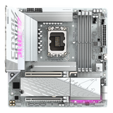 Gigabyte B860M AORUS ELITE WIFI6E ICE Intel 1851 Socket Motherboard, Micro-ATX, 4x DDR5 Slots, 3x M.2 Sockets, Fitted I/O Shield, 2.5GbE LAN, Wi-Fi 6E, 1x DisplayPort / 1x HDMI / 1x USB-C [USB4]